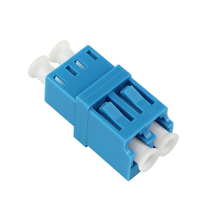 Integrated Type Single Mode Double Core LC Fiber Optic Adapter
